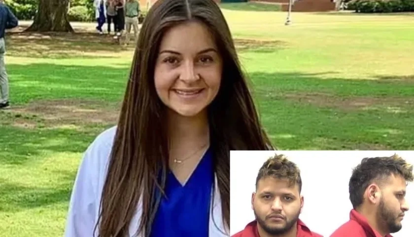 Laken Hope Riley y el principal sospechoso de su muerte, José Antonio Ibarra