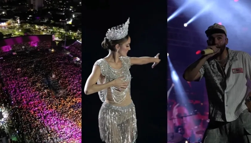 Imágenes del concierto de Coronación con la Reina Melissa Cure y Manuel Turizo.