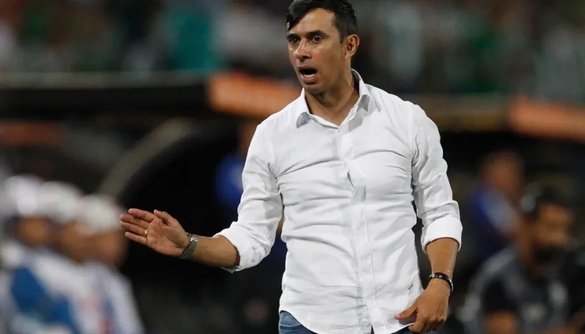 Jhon Jairo Bodmer, técnico saliente del Atlético Nacional. 