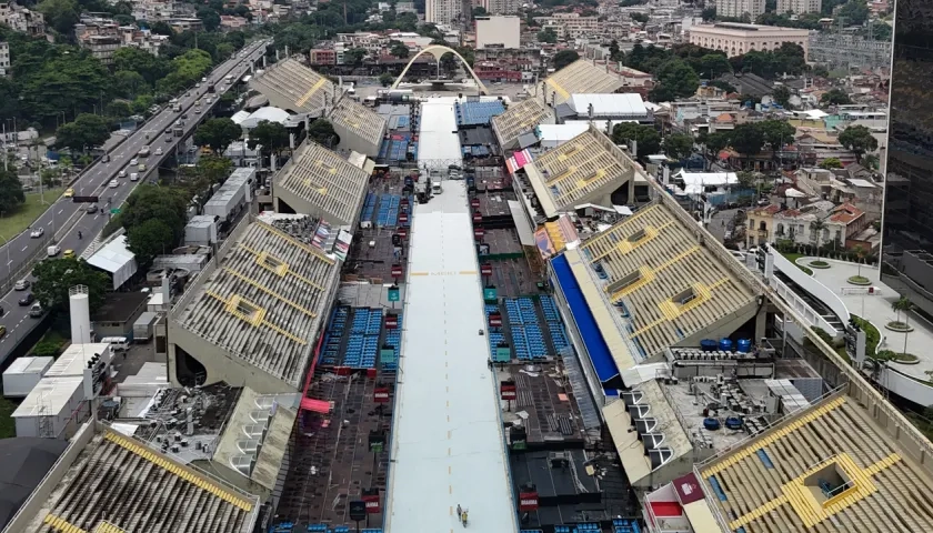 El sambódromo de Río de Janeiro. 