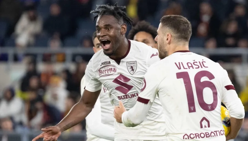 Duván Zapata llegó a 9 goles en la Serie A con el Torino. 