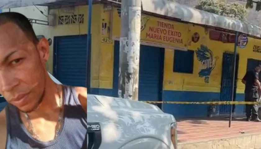 Enyerbeth Chourio y el sitio donde fue asesinado.