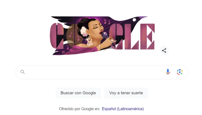 Lola Beltrán en doodle.