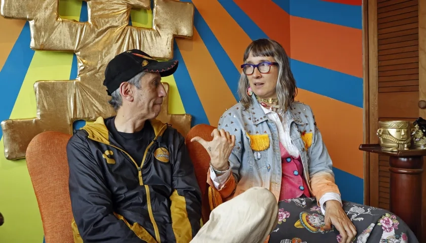 Los cantantes Andrea Echeverri y Héctor Buitrago del grupo Aterciopelados