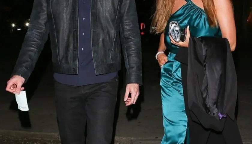 Sofía Vergara junto a su novio Justin Saliman.