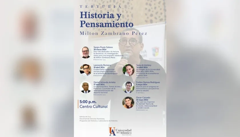 Tertulia 'Historia y pensamiento' en homenaje al profesor Milton Zambrano.