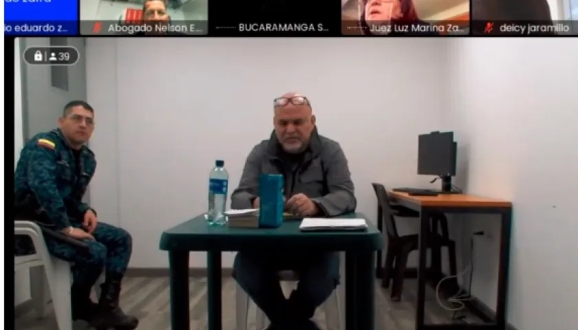 Salvatore Mancuso en la audiencia de este lunes