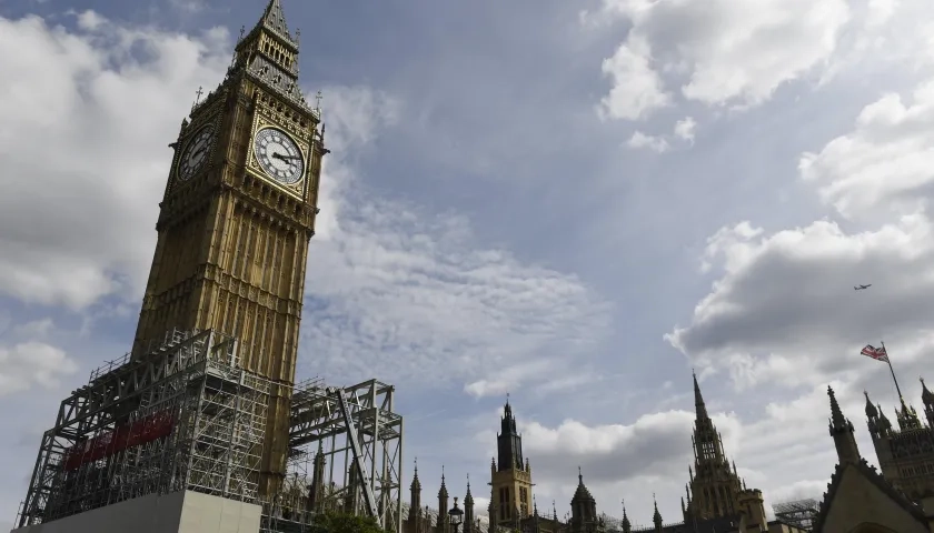 Vista de la Torre Isabel, que alberga el Big Ben, en el centro de Londres.