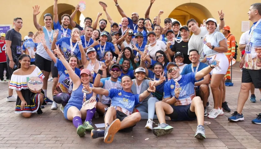 Los participantes y ganadores de la 5K de Cartagena