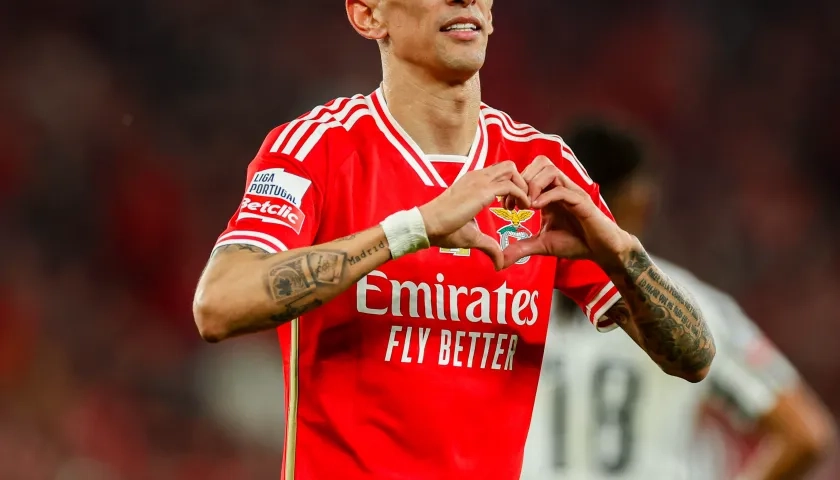 Ángel Di María, atacante argentiino del Benfica.