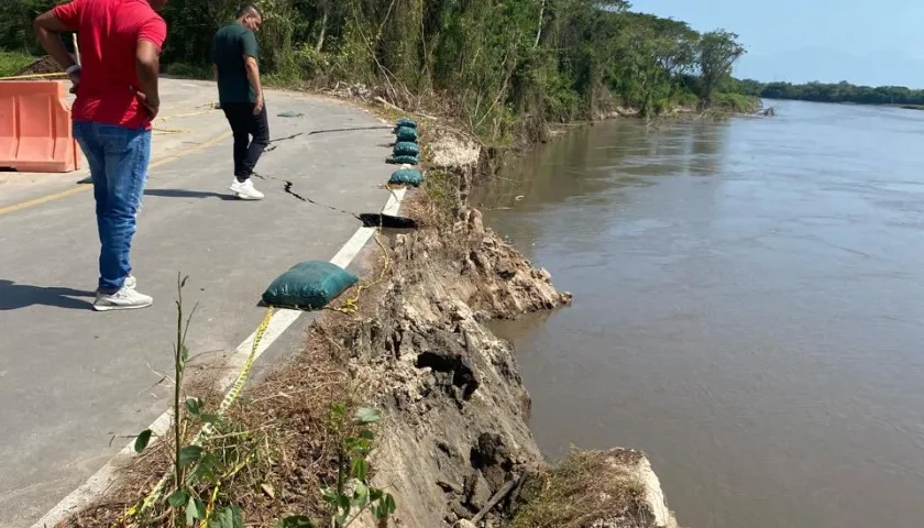 La erosión es un grave problema en zonas como San Miguel en Hatillo de Loba y Santa Lucía en Magangué 