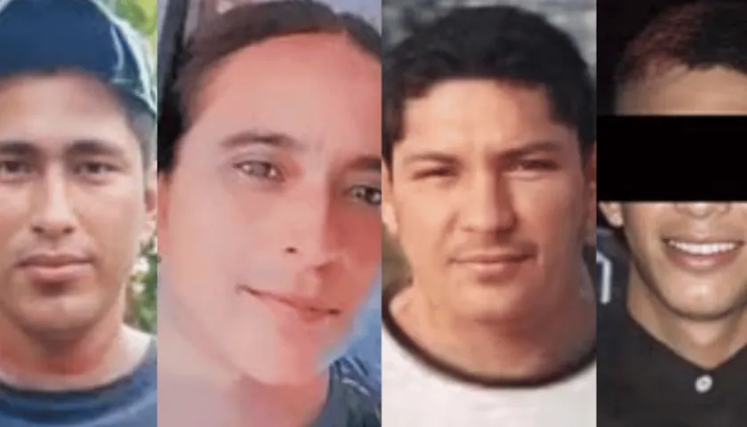 Elionel Ayala López, Lizbeth Rocío Sandoval Carbonó, Mateo Tercero Ayala y Martín Ayala.