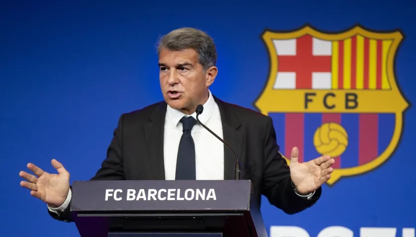 Joan Laporta, presidente del FC Barcelona. 