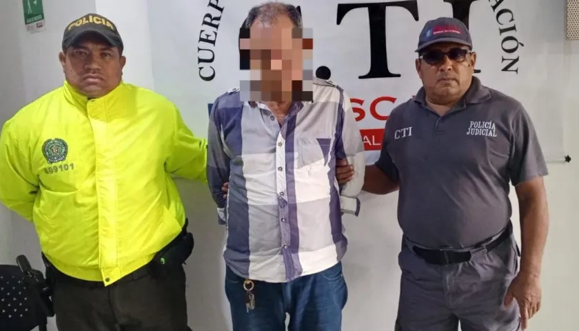 La captura fue realizada por la Policía y el CTI de la Fiscalía. 