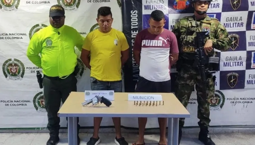 Alexander Alfonso Montano Barrios y Osnaider José Manga Suárez.