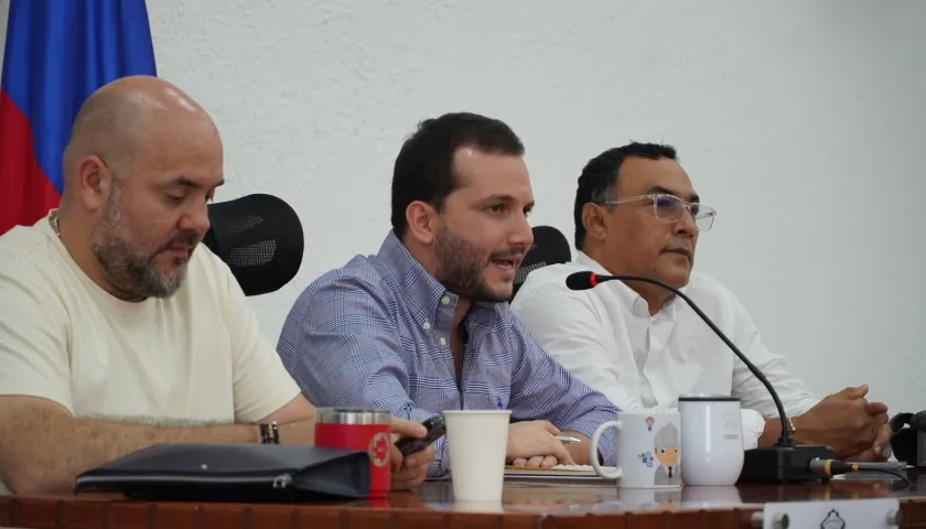 Mauricio Villafañez, Samir Radi y Antonio Bohórquez. 