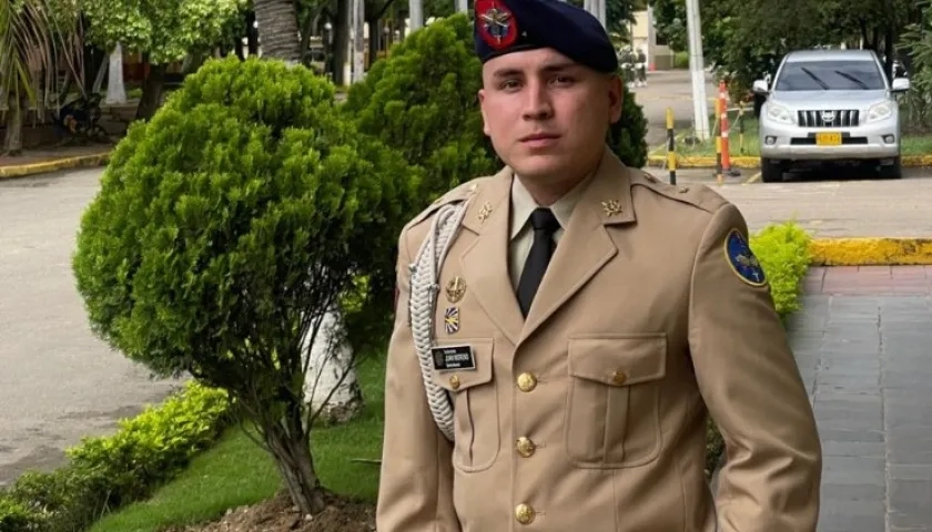 Juan Camilo Moreno, subteniente asesinado en Medellín.