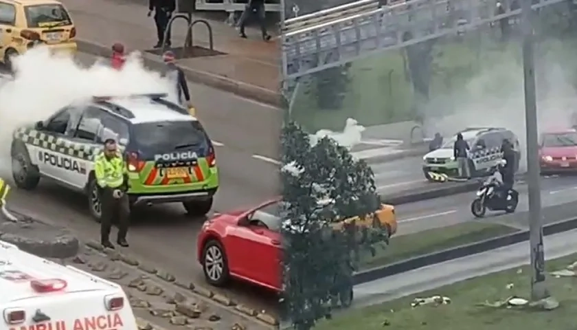 Ataque a patrulla de la Policía. 