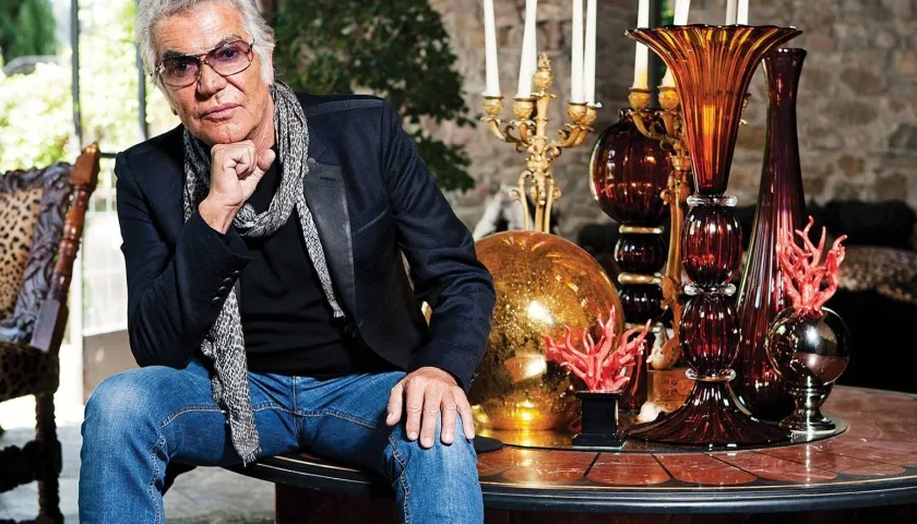 El diseñador Roberto Cavalli.