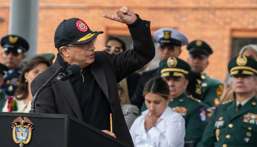 El Presidente Petro cuando anunciaba la declaratoria de Día Cívico cada 19 de abril en Colombia