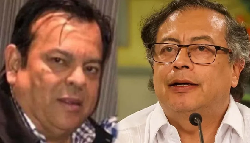 El empresario Euclides Torres y el presidente Gustavo Petro