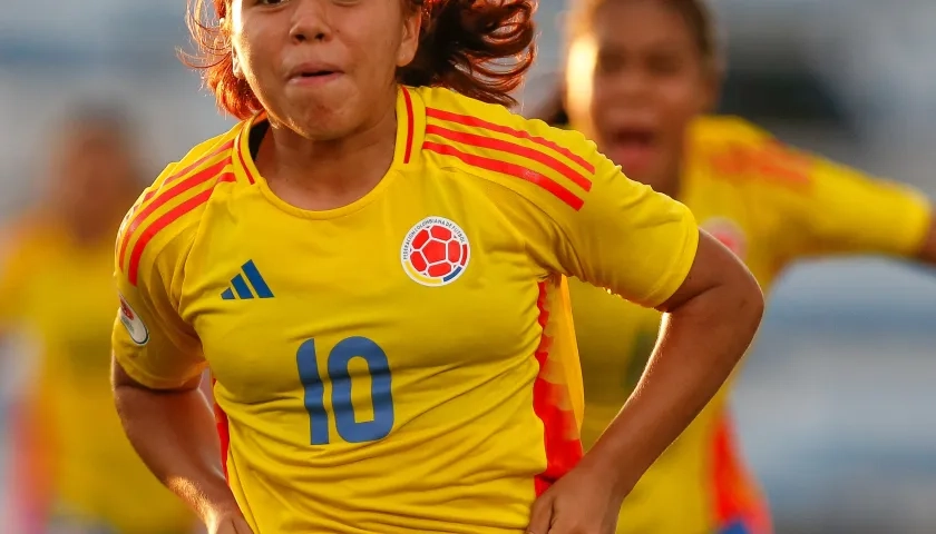 Gabriela Rodríguez marcó el gol del triunfo de Colombia en el minuto 94. 