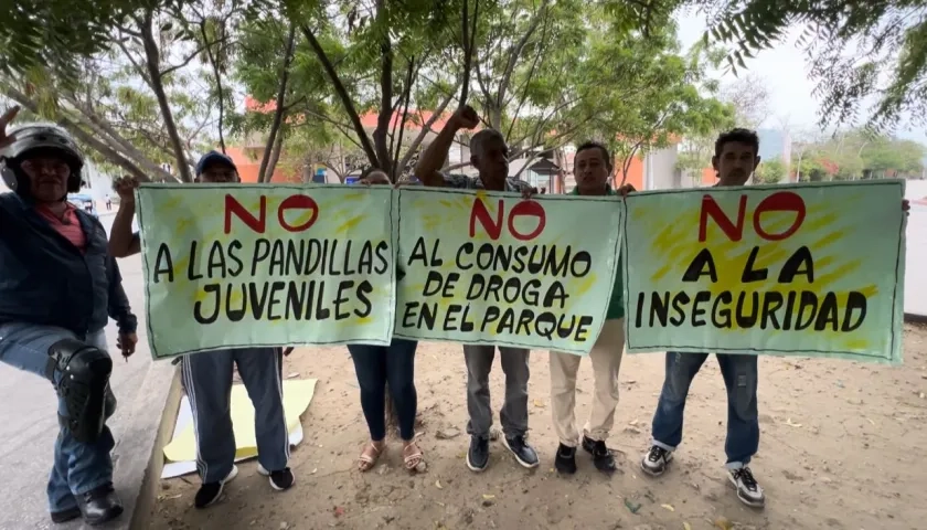 Habitantes del barrio La Arboleda, Soledad.