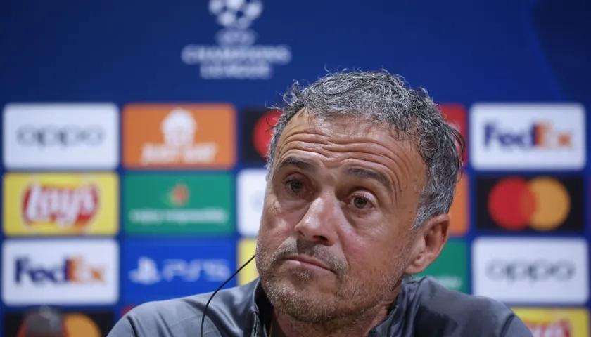 Luis Enrique, entrenador español del París Saint Germain. 