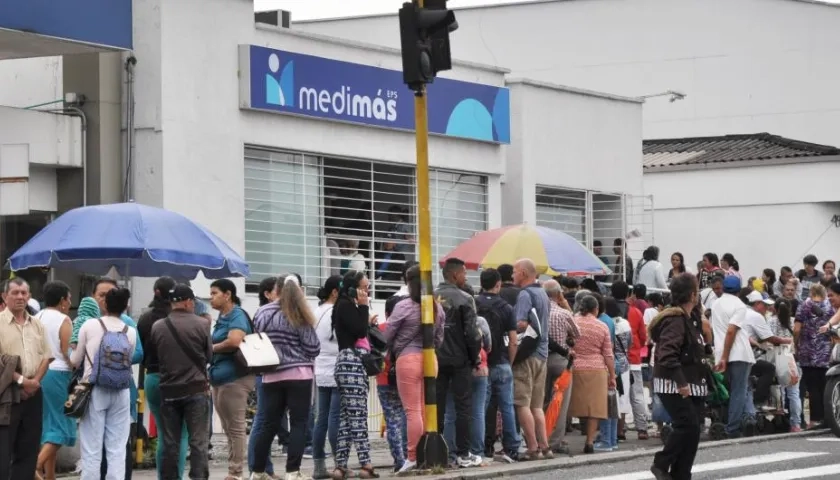 Fachada de Medimás EPS. 