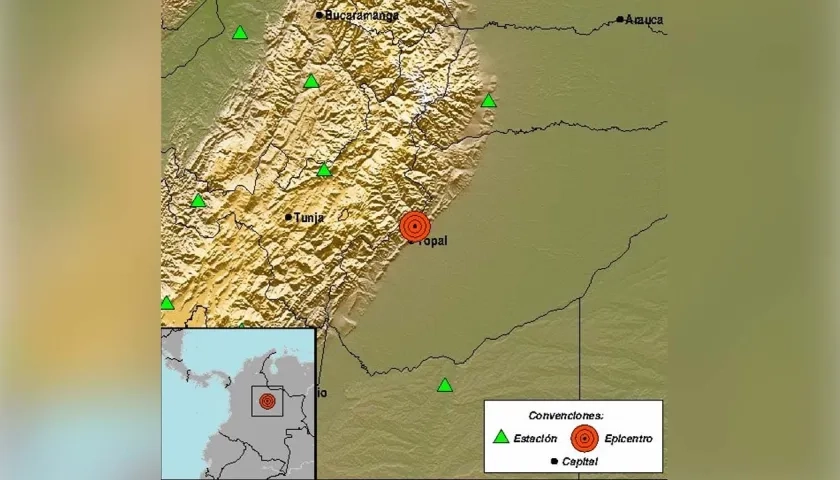 El reporte del Servicio Geológico Colombiano sobre el temblor en Yopal