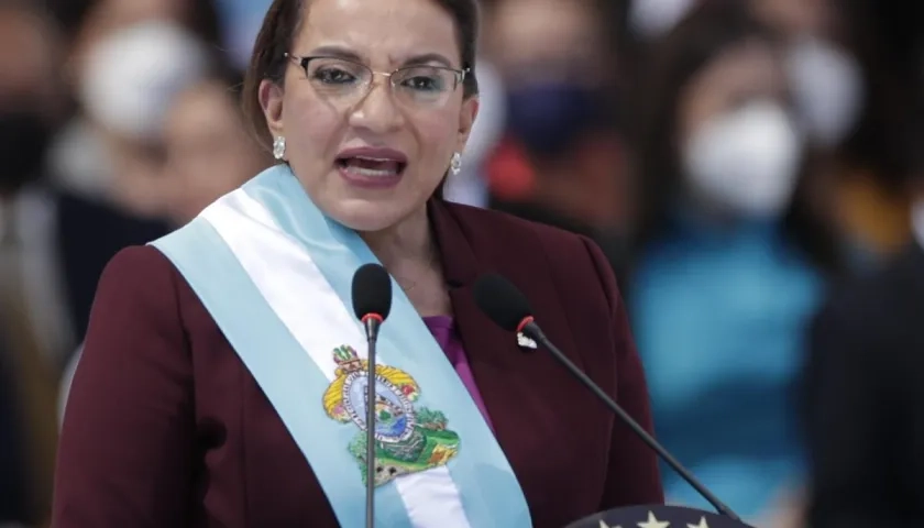 La presidenta de Honduras, Xiomara Castro.