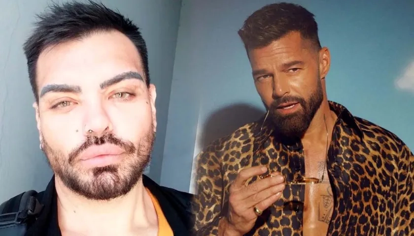 Fran Mariano y Ricky Martin.