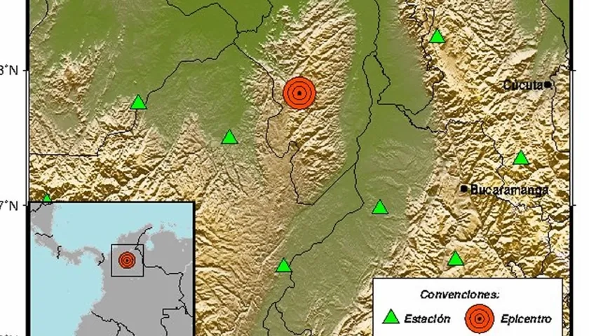 El temblor fue localizado a 35 kilómetros del municipio de Santa Rosa