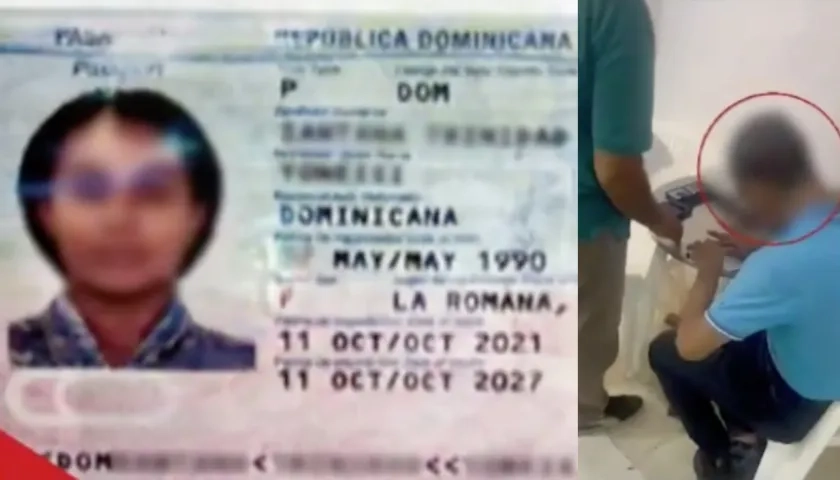 Los tramitadores habrían entregando documentación a una dominicana. 