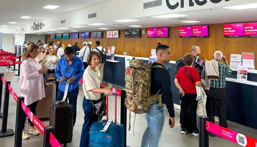 Usuarios del Aeropuerto Ernesto Cortissoz