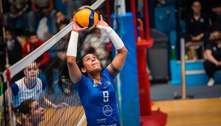 La cartagenera María Alejandra Marín, capitana de la Selección Colombia de voleibol. 