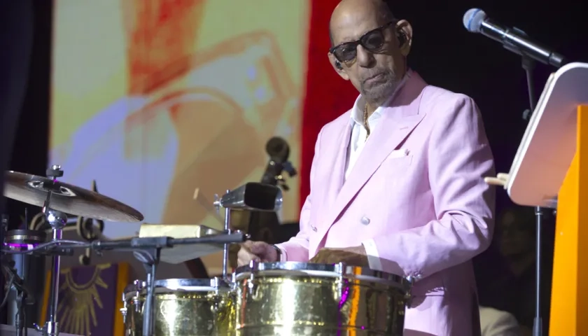 Willie Rosario durante un concierto el pasado 27 de abril.