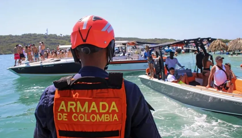 Foto referencia de vigilancia de la Armada en Cholón