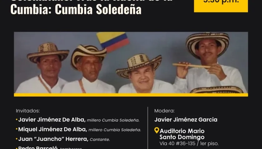 Conversatorio ‘Tras los pasos de la Cumbia Soledeña’.