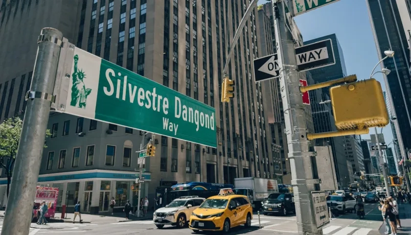 Develado el “Silvestre Dangond Way", en Nueva York