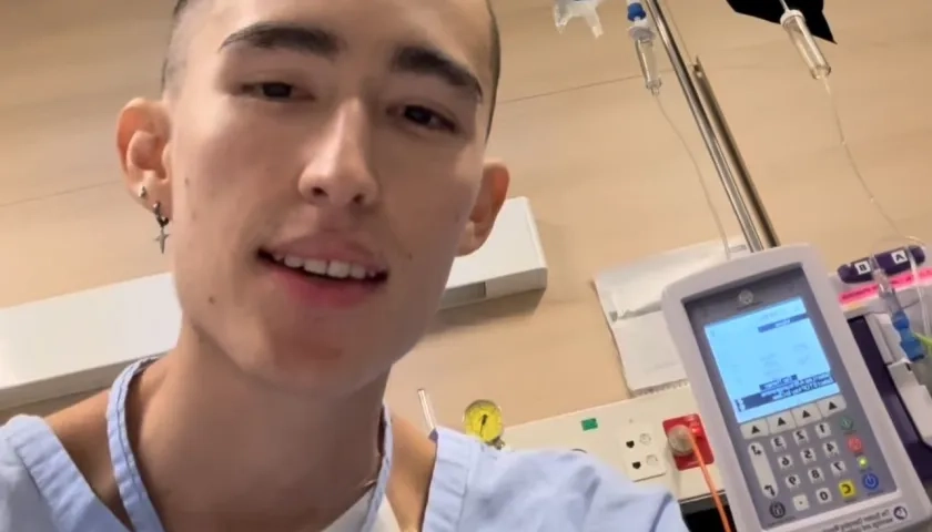 Julio Camargo, joven con cáncer extraño en Australia. 