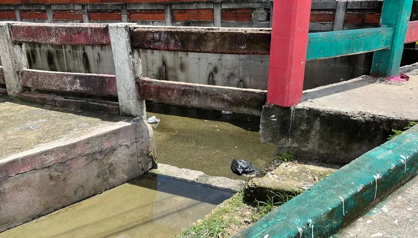 Lugar donde cayó el menor Keyber