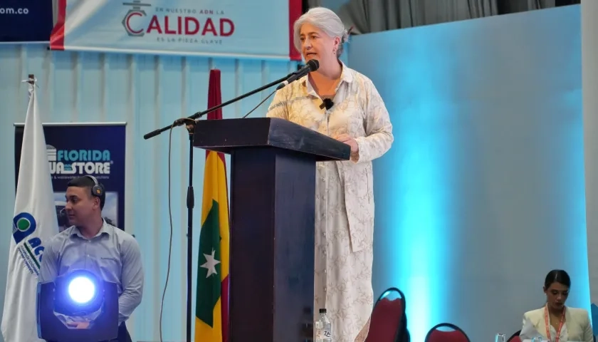 La ministra de Vivienda, Catalina Velasco, en el congreso de Acodal en Cartagena