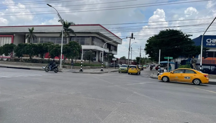 Lugar donde se registró la captura del hombre en moto.