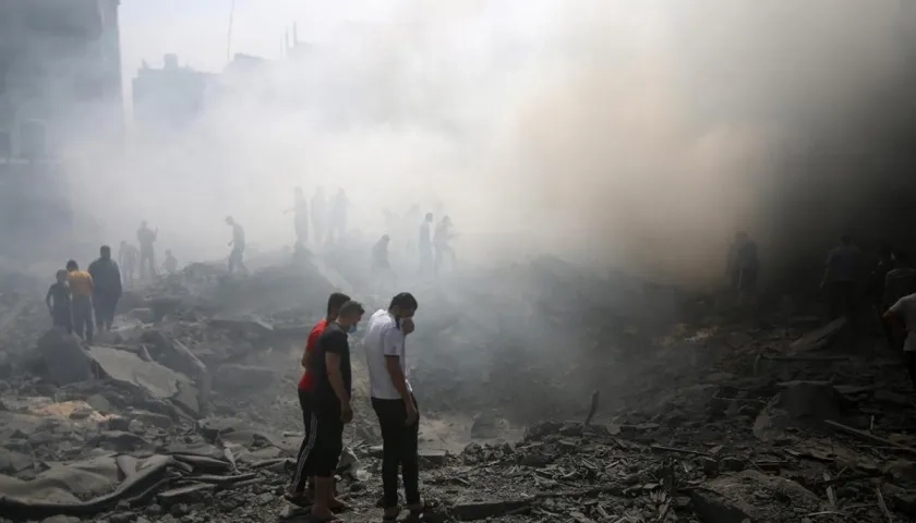 Destrucción en la Franja de Gaza tras los ataques israelí. 