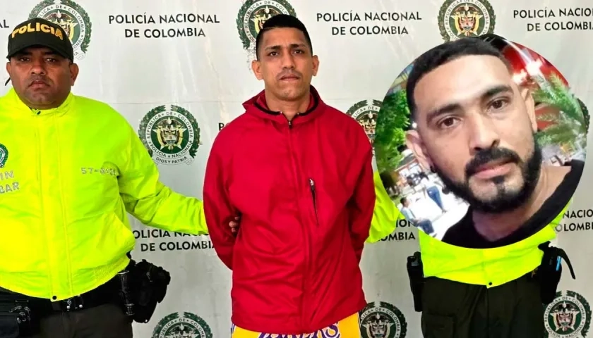 Javier Antonio Jiménez Cervantes, capturado, y Leonardo Habib Rivaldo Pitalúa, en el círculo, asesinado. 