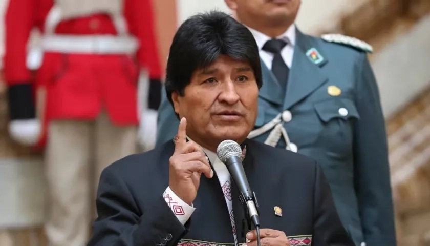 Evo Morales, expresidente de Bolivia. 