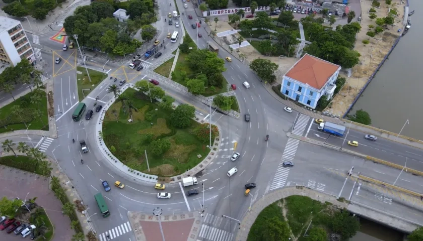 Vista aérea de la intervención.