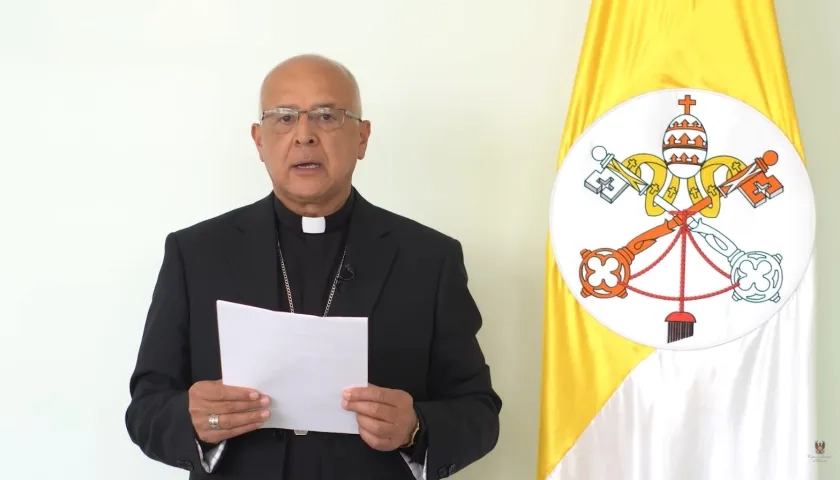 Monseñor Gabriel Ángel, Vicepresidente de la Conferencia Episcopal.