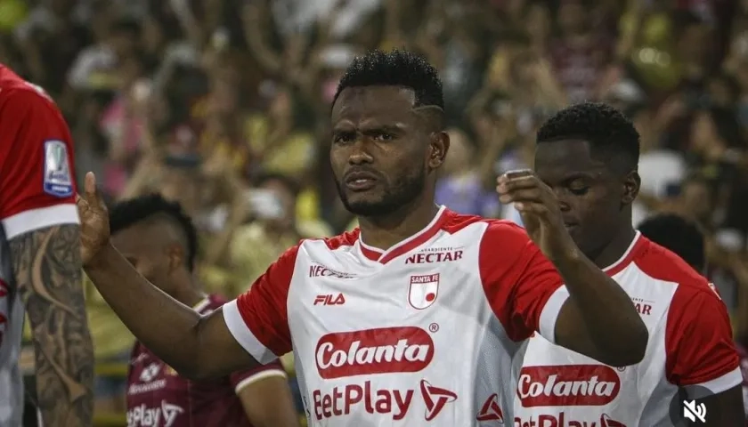 Elvis Perlaza, jugador de Santa Fe.